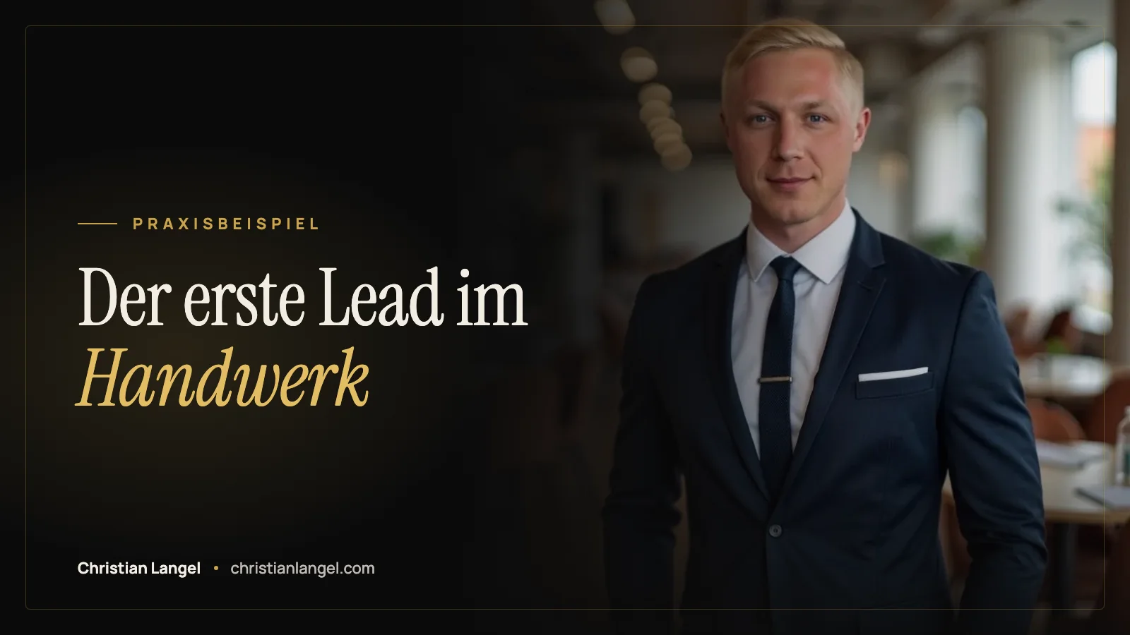 Titelbild: ChatGPT Ads im Handwerk: Der erste Lead aus Berlin und Brandenburg – Christian Langel