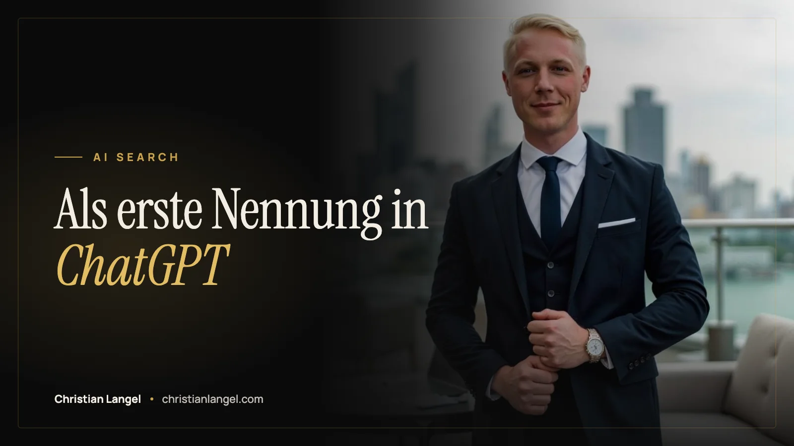 Titelbild: ÄSTHETIK ADS in ChatGPT als erste Nennung: was der Test belegt – Christian Langel