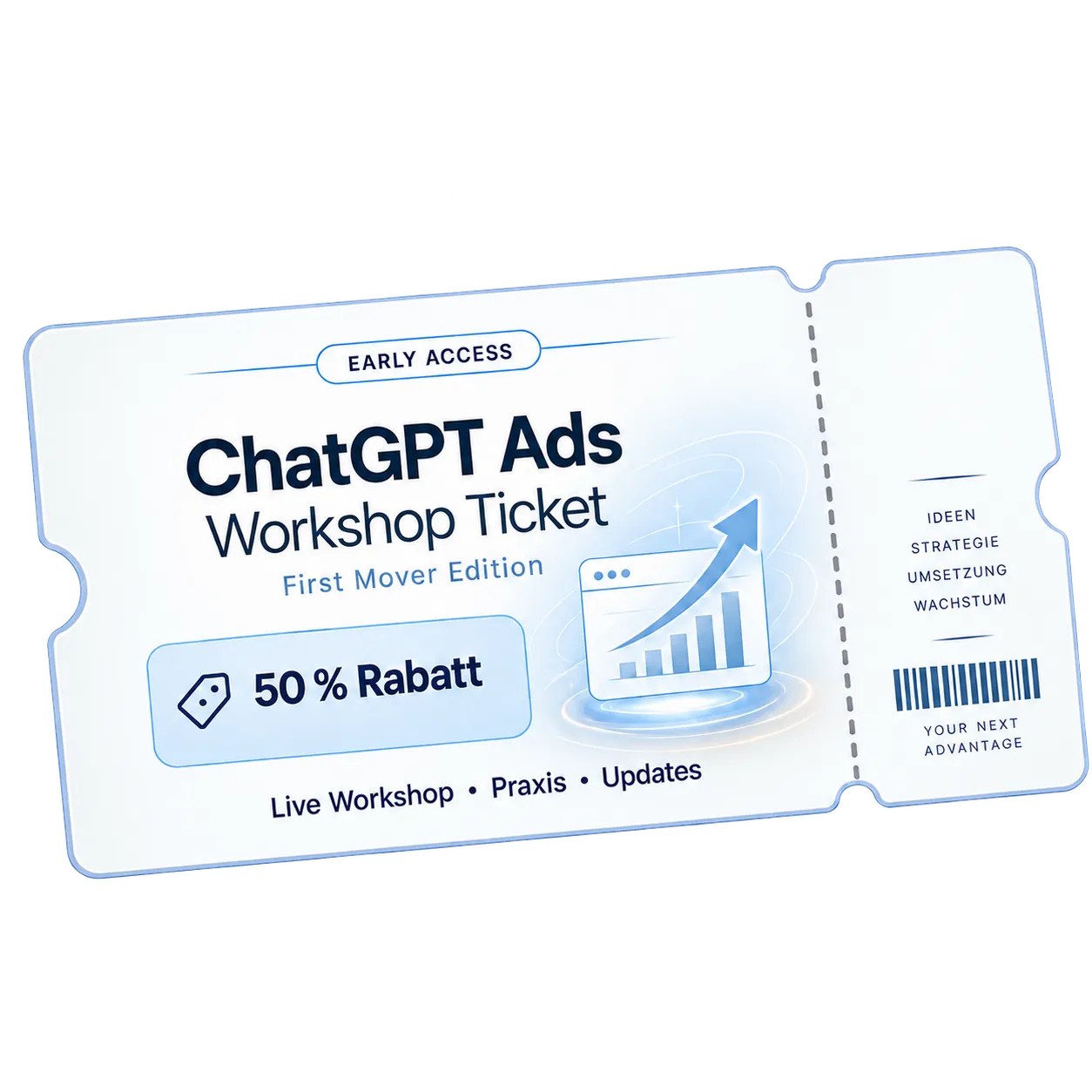 Gutschein für den ChatGPT Ads Workshop