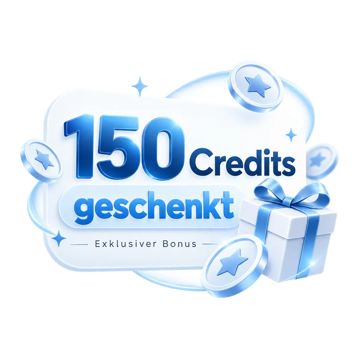 Guthaben mit 150 Credits für die AI Tools