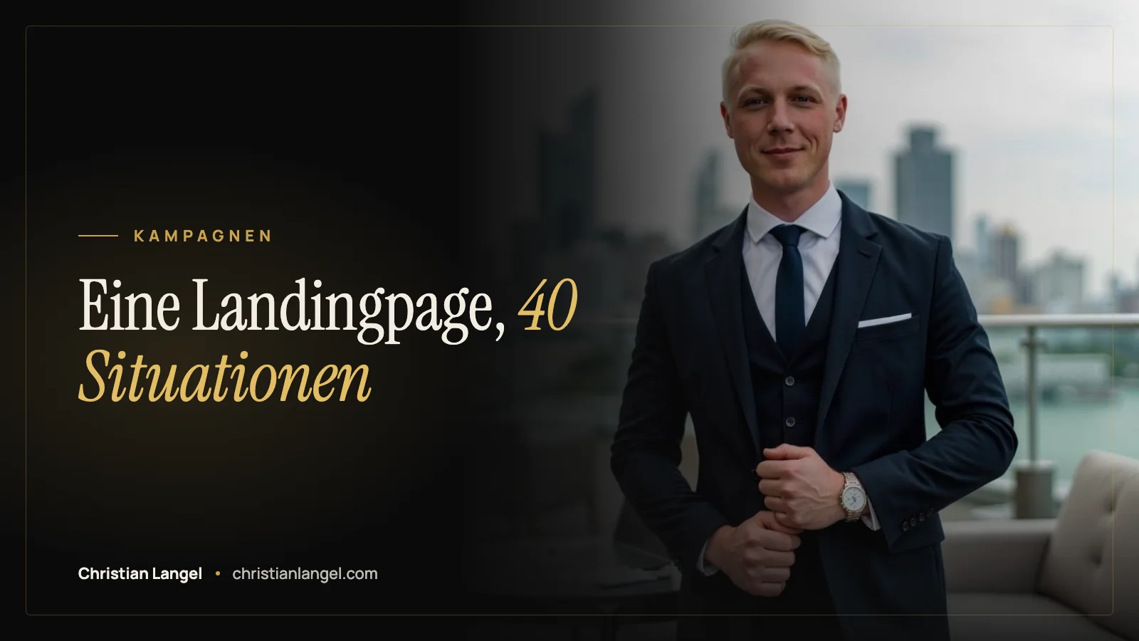 Titelbild: ChatGPT Ads Kampagnenstruktur: eine Landingpage, rund 40 Situationen – Christian Langel